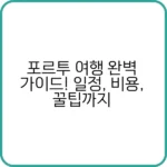 포르투 맛집부터 명소까지 완벽 정리